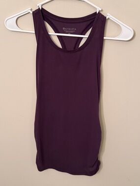 Athleta Racerback Tank With Adjustable Ruching On Sides Size XS